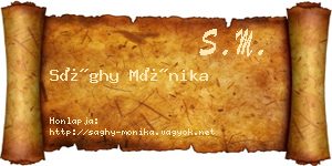 Sághy Mónika névjegykártya